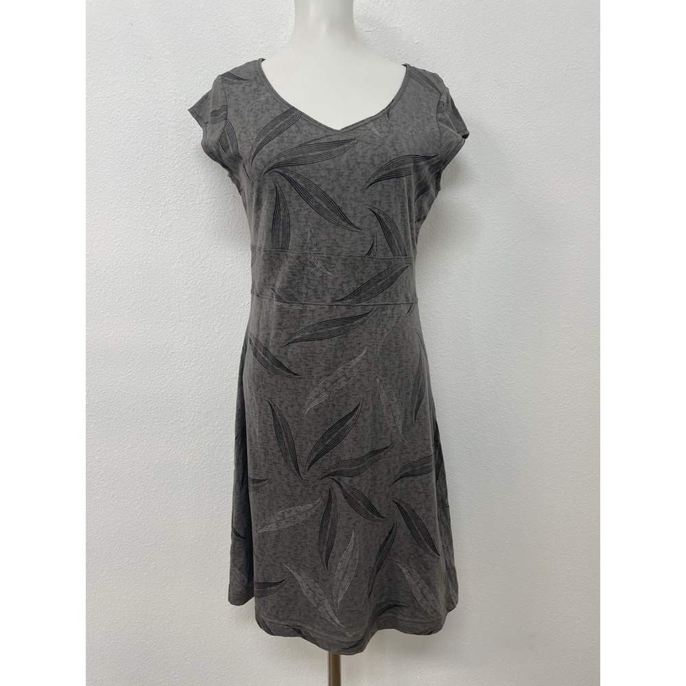 Merrell Opti-Wick Dress Women's Small Grey ShortCap Sleeve V Neck Lined Athletic - Picture 2 of 15